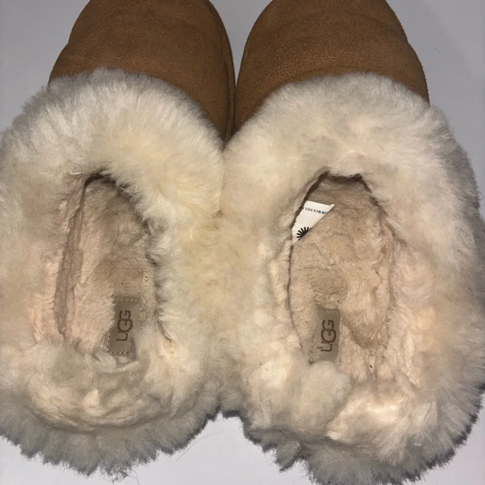 UGG Tazzlita Women's Chestnut Platform Slippers Shoes Size 9 - Picture 3 of 7